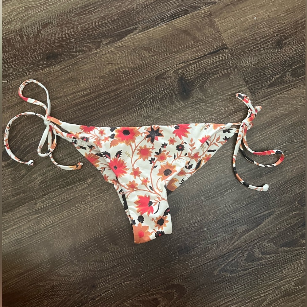 Floral Tie-Side Bikini Bottom